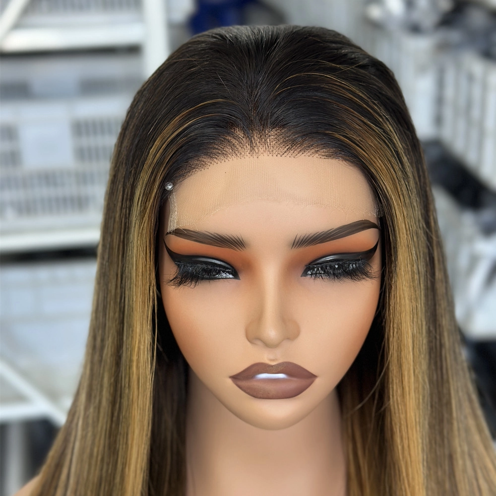 18inch Salon Wigs 5x5 Lace Closure Wig Straight Hair 180% Density